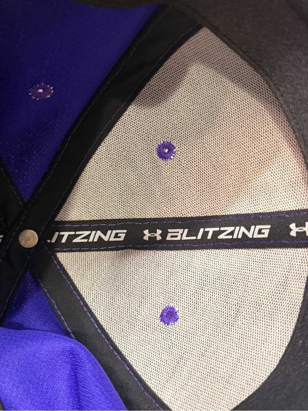 Under Armour Purple Cap with Black Logo - Picture 5 of 6